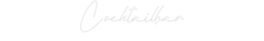 Individuelles Neon: Cocktailbar