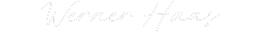 Individuelles Neon: Werner Haas
