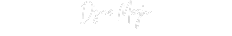 Individuelles Neon: Disco Magic