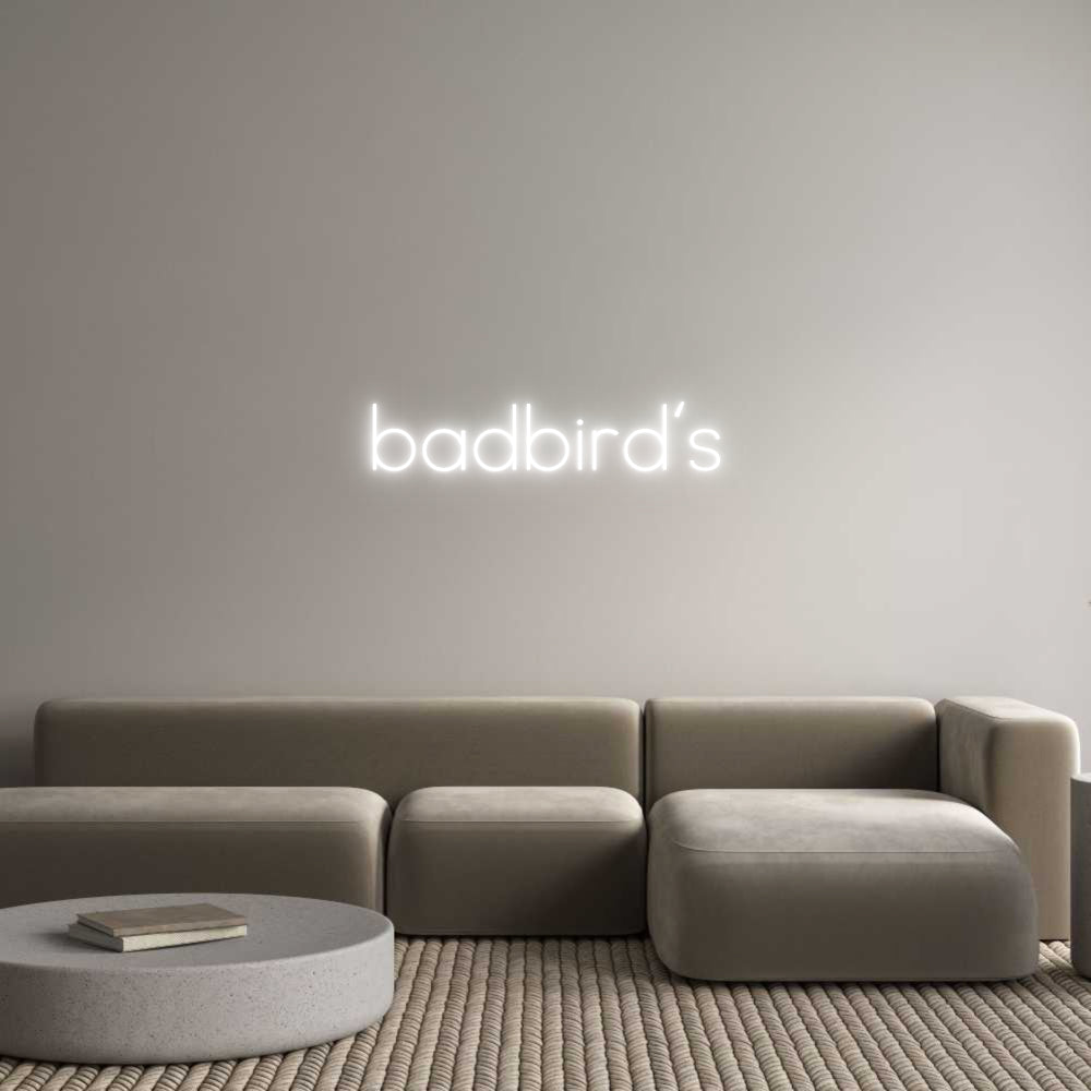 Individuelles Neon: badbird‘s