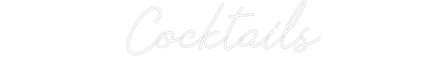 Individuelles Neon: Cocktails