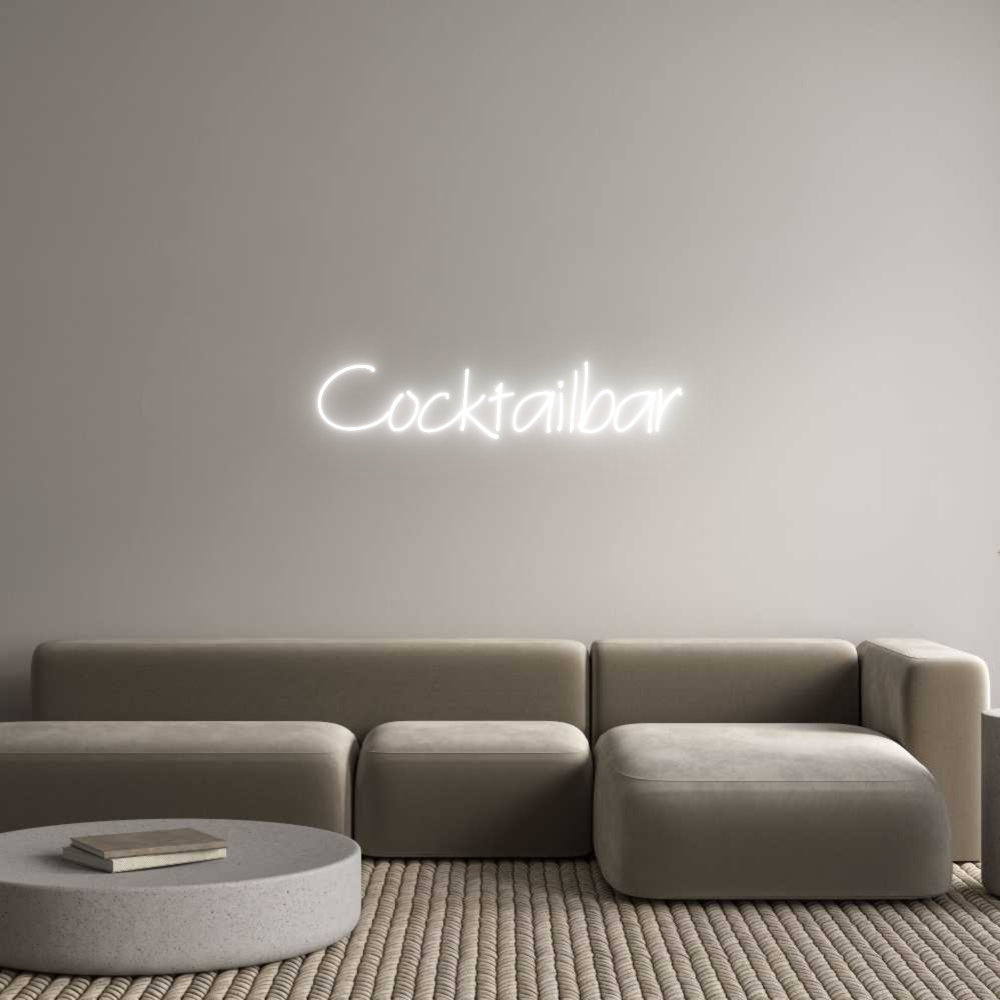 Individuelles Neon: Cocktailbar