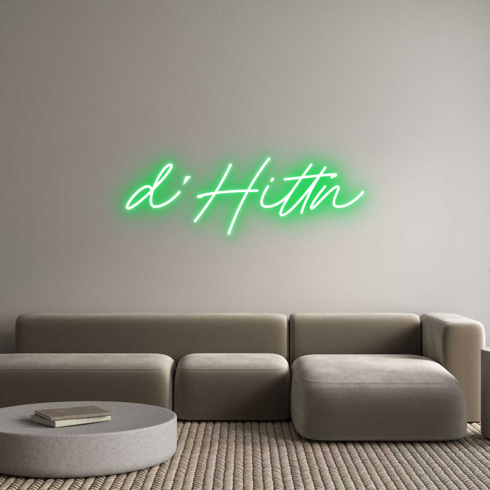 Individuelles Neon: d´Hittn