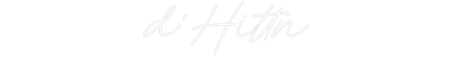 Individuelles Neon: d´Hittn
