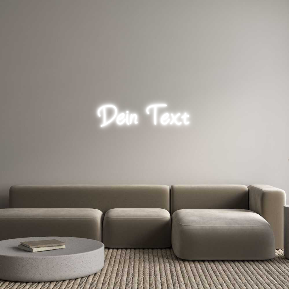 Individuelles Neon: Dein Text