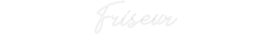 Individuelles Neon: Friseur