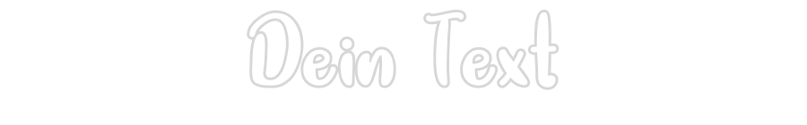 Individuelles Neon: Dein Text