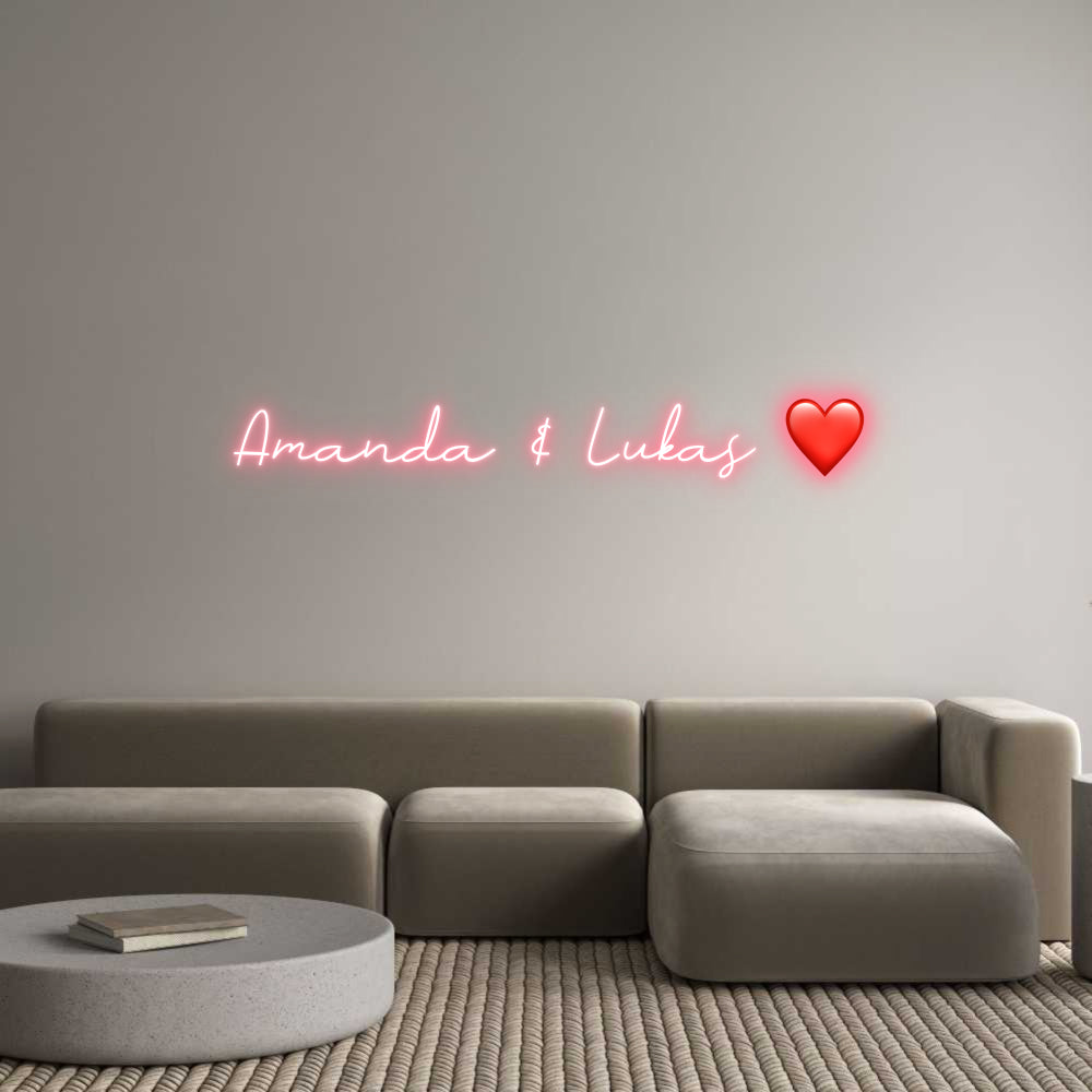 Individuelles Neon: Amanda & Luka...