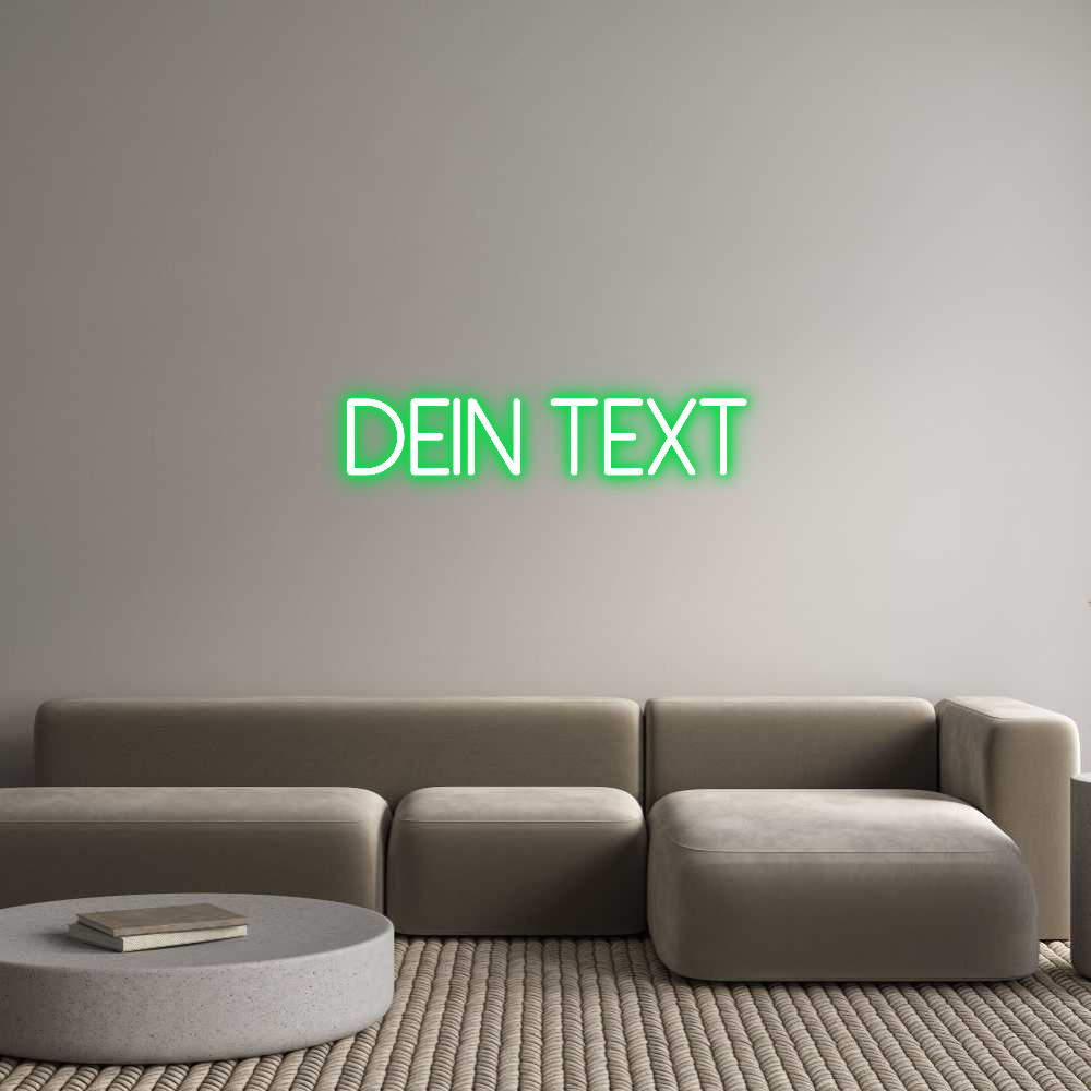 Individuelles Neon: Dein Text