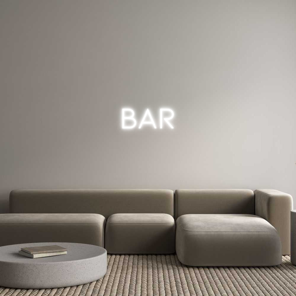 Individuelles Neon: BAR