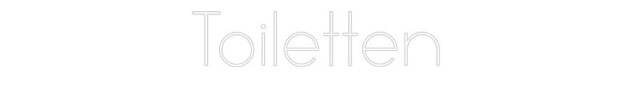 Individuelles Neon: Toiletten