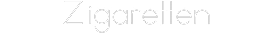 Individuelles Neon: Zigaretten