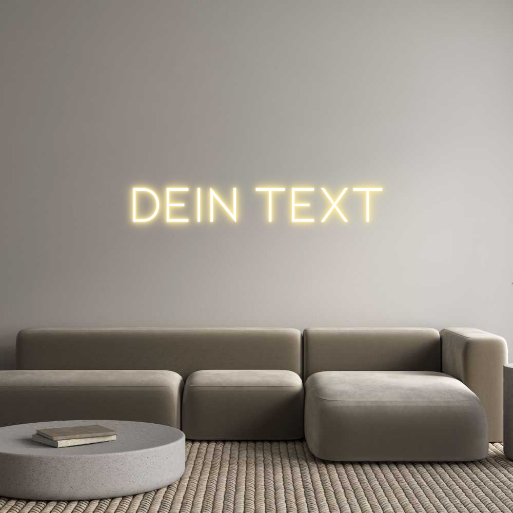 Individuelles Neon: Dein Text