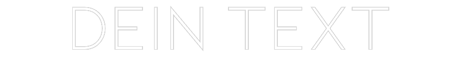 Individuelles Neon: Dein Text