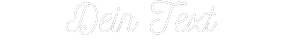 Individuelles Neon: Dein Text
