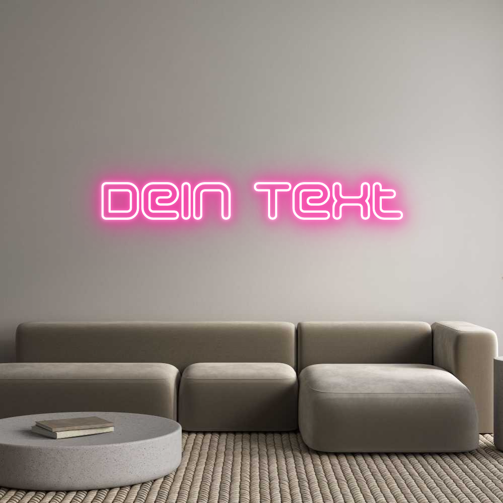 Individuelles Neon: Dein Text