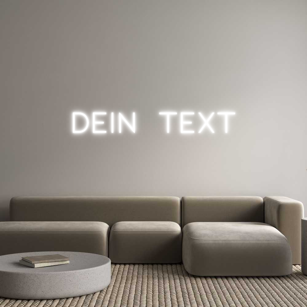 Individuelles Neon: Dein Text