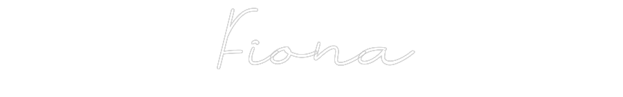 Individuelles Neon: Fiona