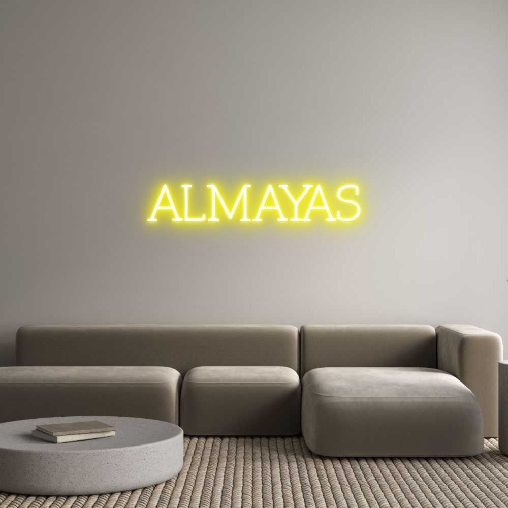 Individuelles Neon: ALMAYAS