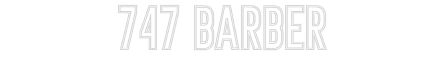 Individuelles Neon: 747 Barber