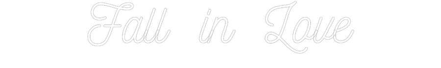 Individuelles Neon: Fall in Love