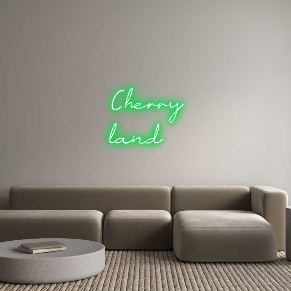 Individuelles Neon: Cherry
land
