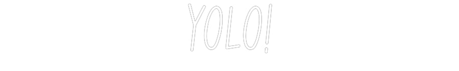 Individuelles Neon: YOLO!