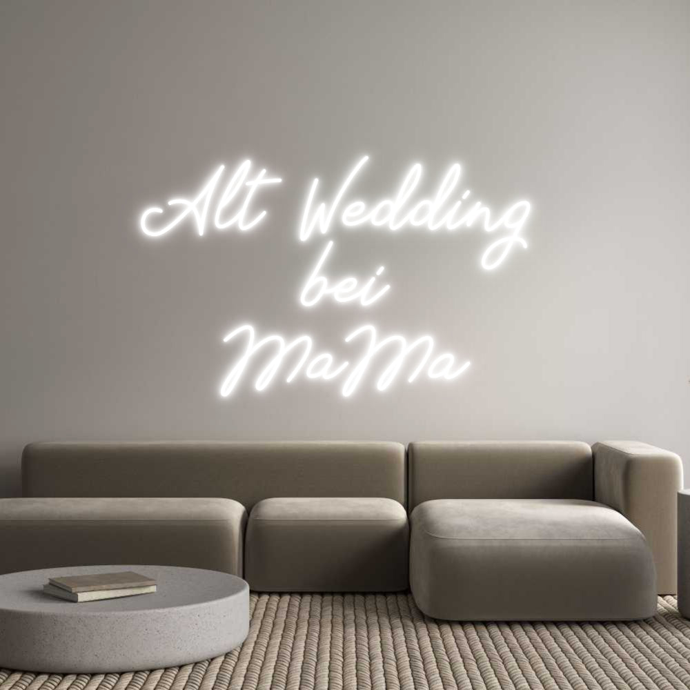 Individuelles Neon: Alt Wedding
...