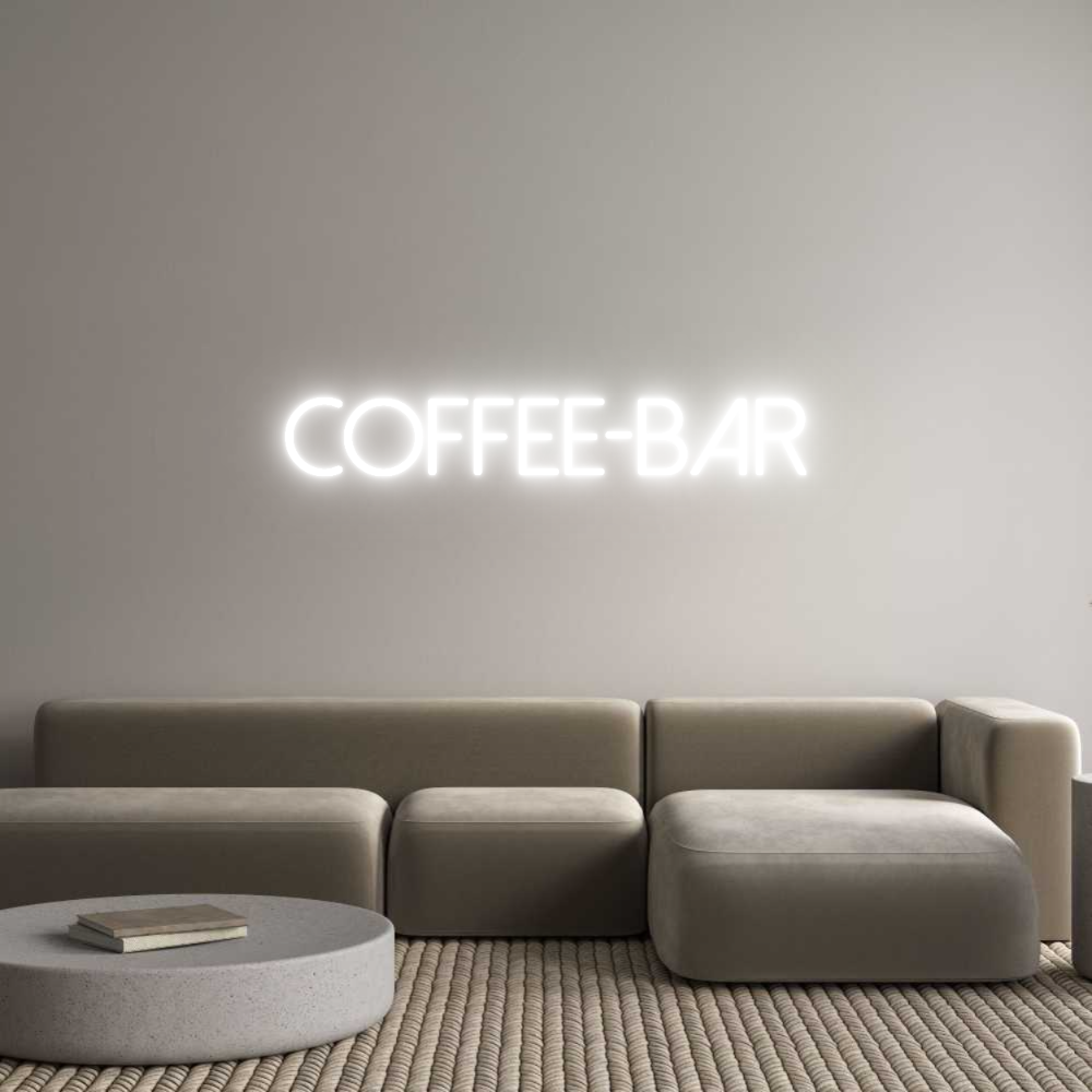 Individuelles Neon: Coffee-Bar