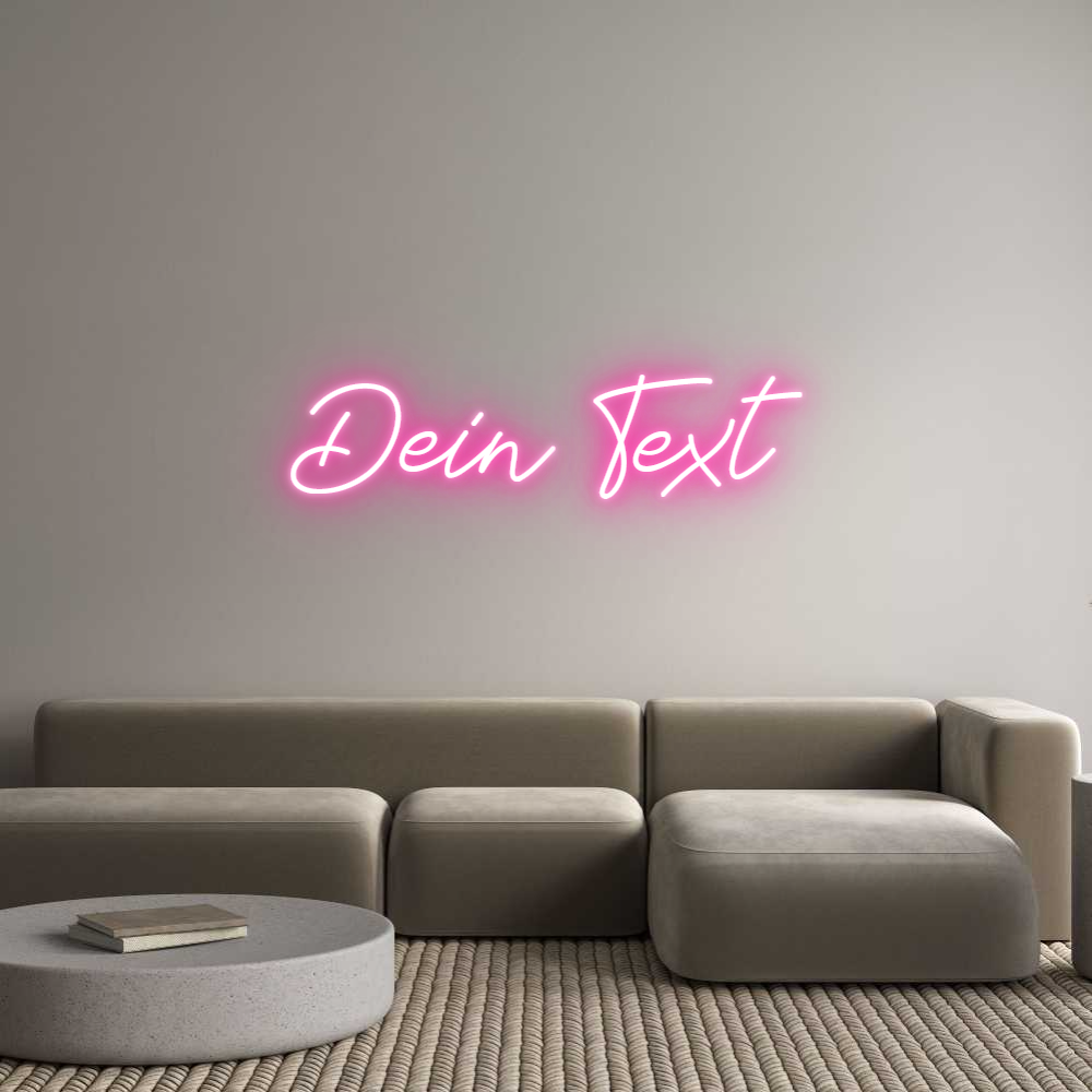 Individuelles Neon: Dein Text