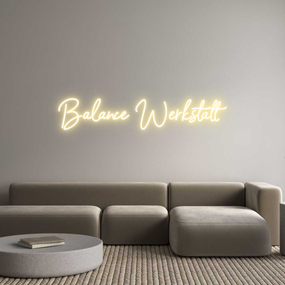 Individuelles Neon: Balance Werks...
