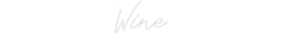Individuelles Neon: Wine