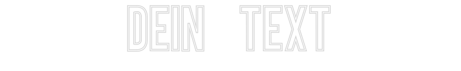 Individuelles Neon: Dein Text