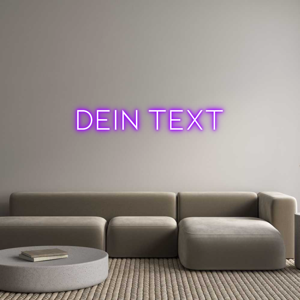 Individuelles Neon: Dein Text