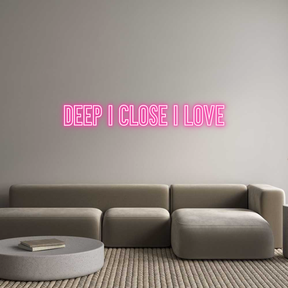 Individuelles Neon: DEEP I CLOSE ...
