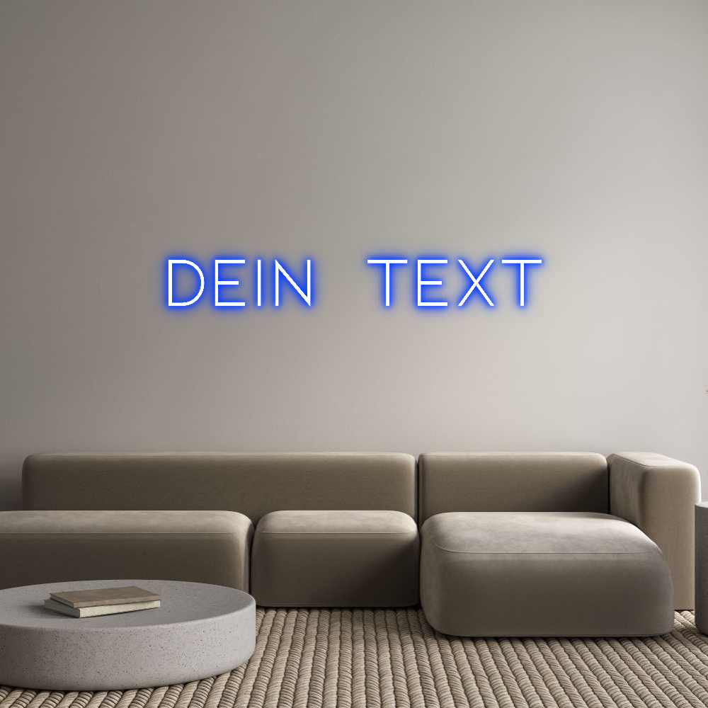 Individuelles Neon: Dein Text