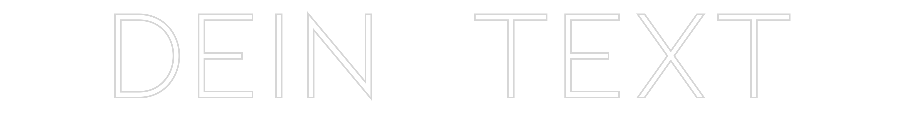 Individuelles Neon: Dein Text