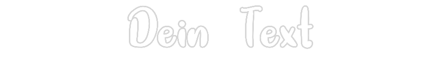 Individuelles Neon: Dein Text