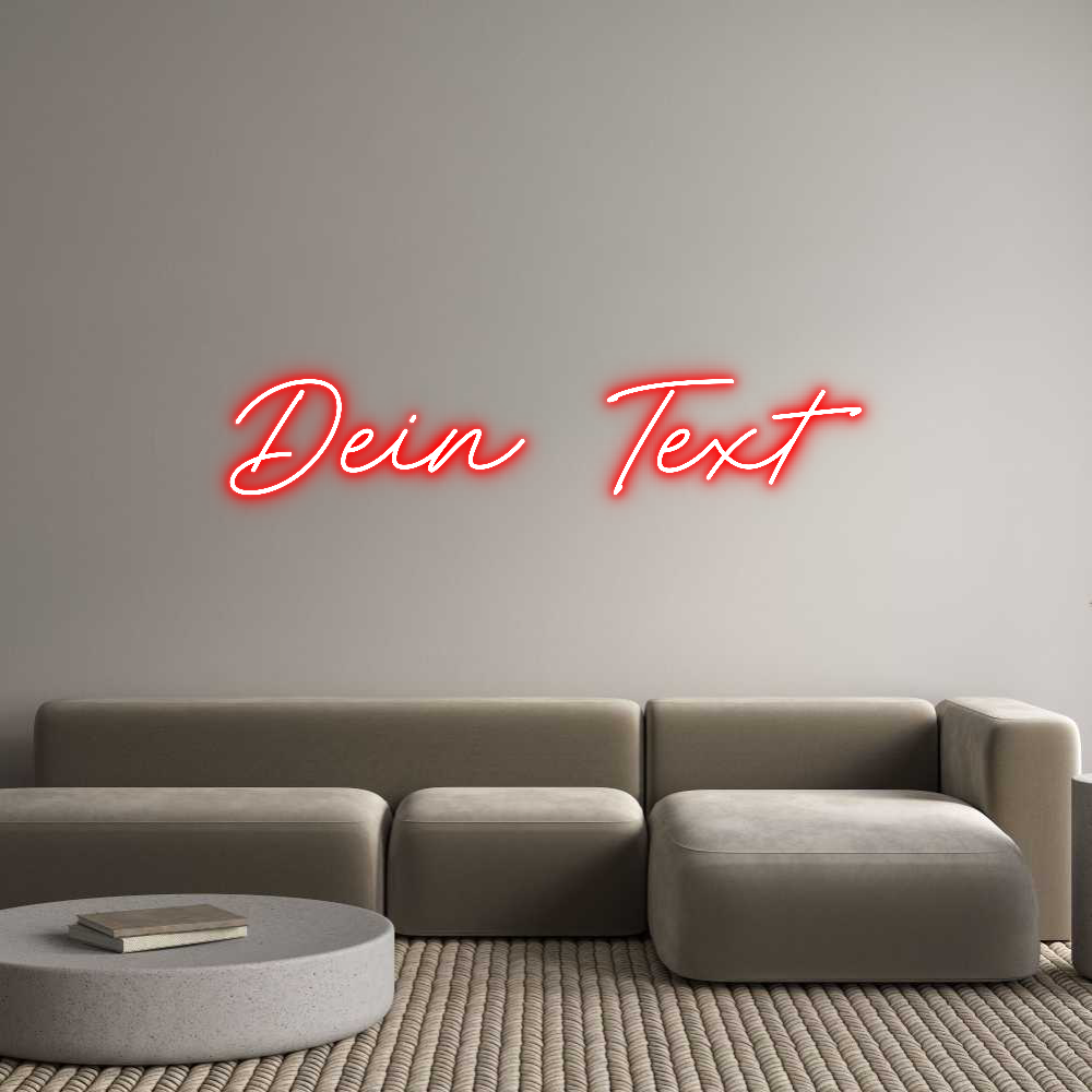 Individuelles Neon: Dein Text