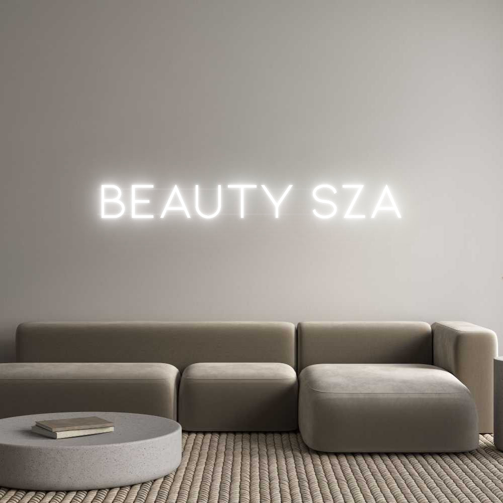 Individuelles Neon: Beauty Sza
