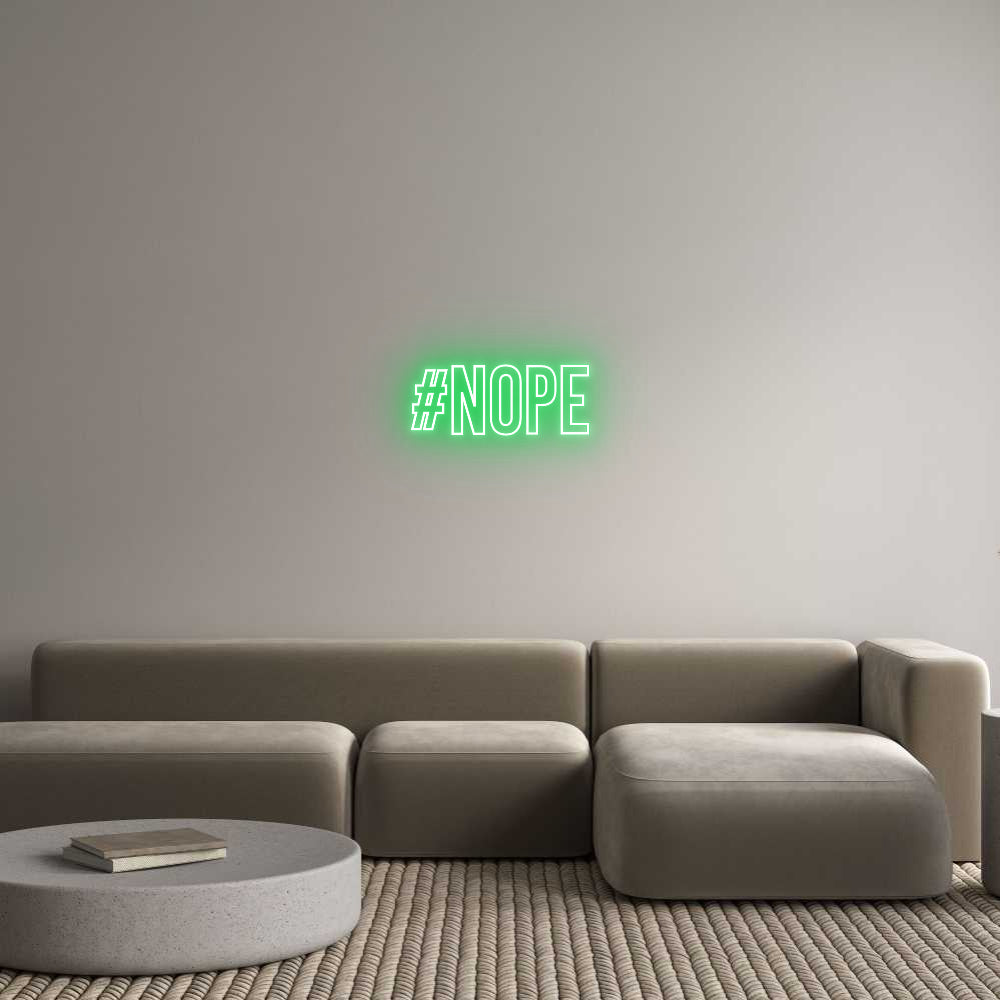 Individuelles Neon: #NOPE