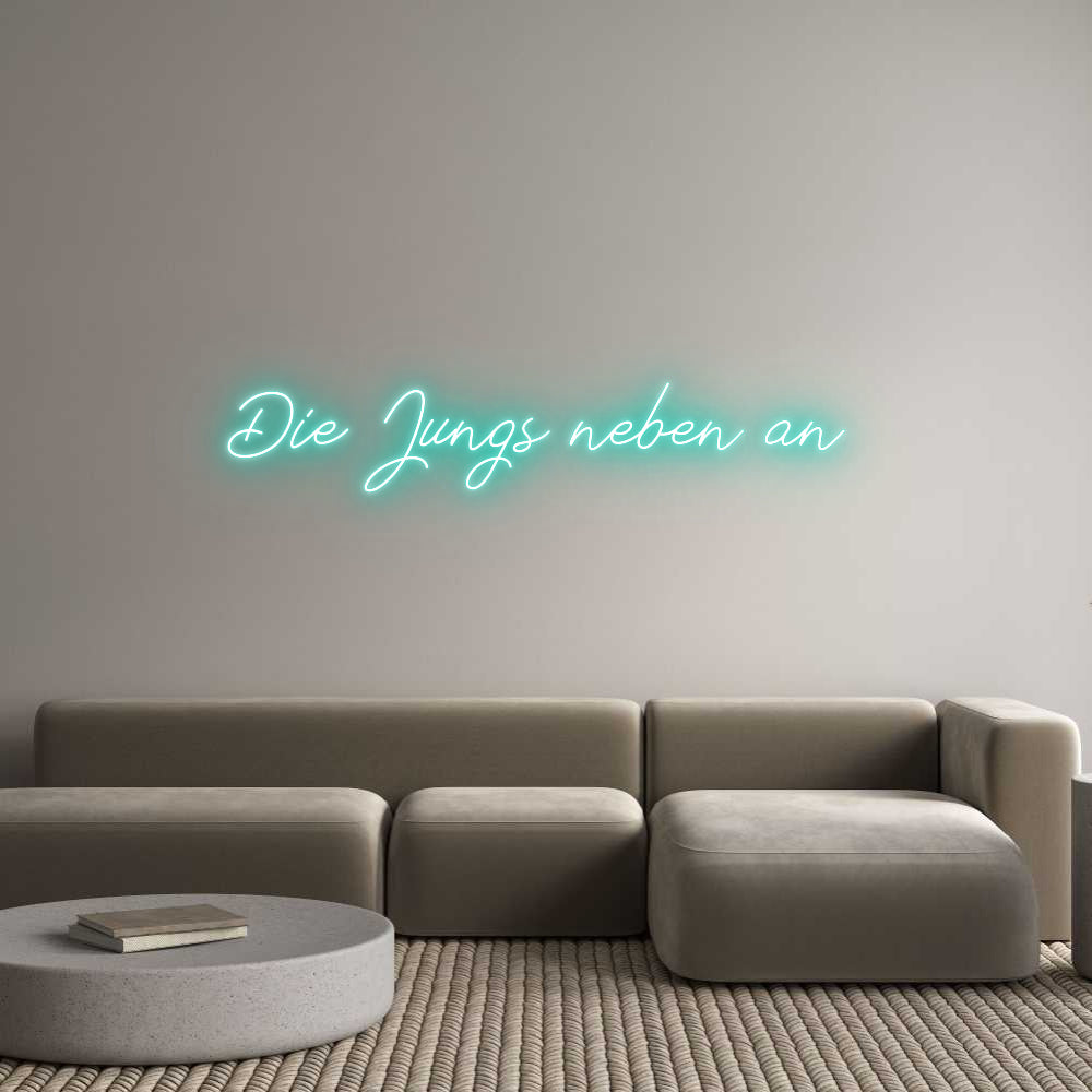 Individuelles Neon: Die Jungs neb...