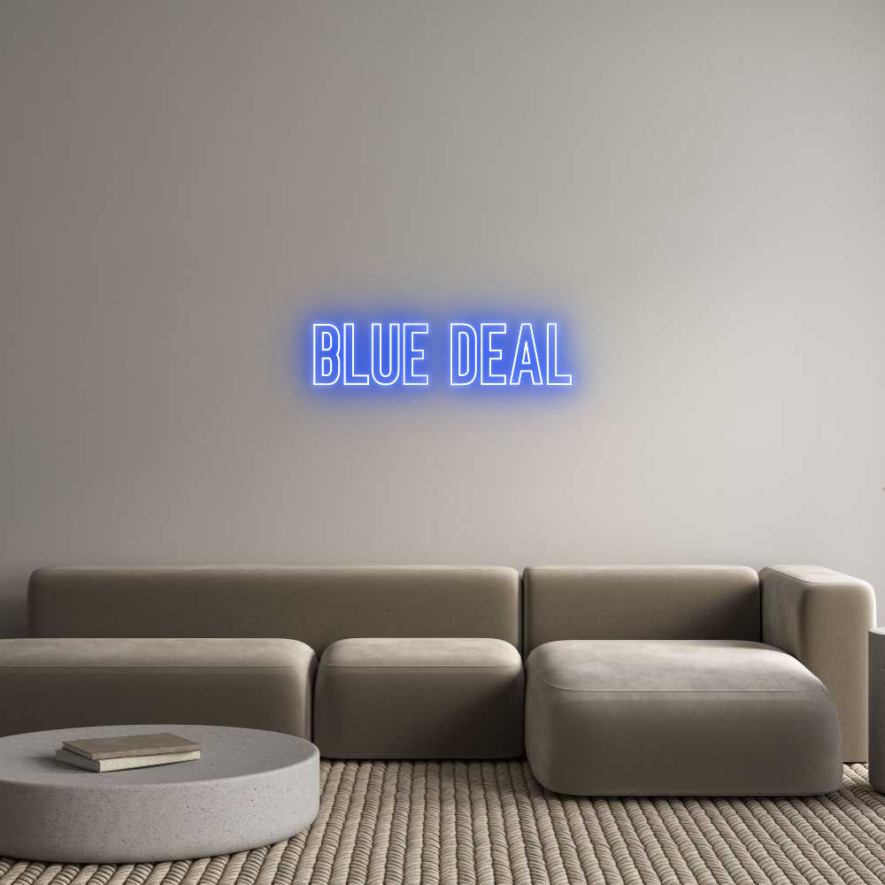 Individuelles Neon: BLUE DEAL