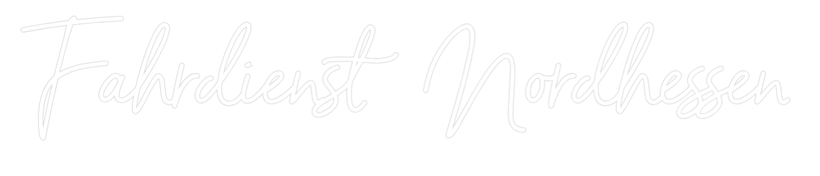 Individuelles Neon: Fahrdienst No...