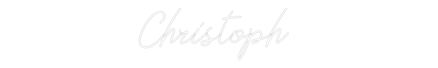 Individuelles Neon: Christoph