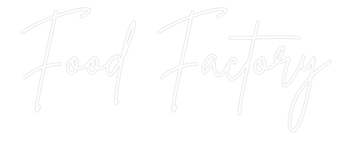 Individuelles Neon: Food Factory