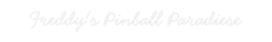 Individuelles Neon: Freddy's Pinb...