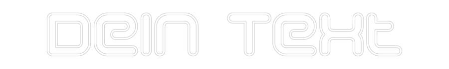 Individuelles Neon: Dein Text
