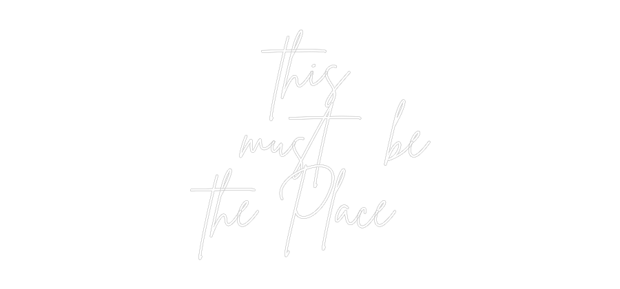 Individuelles Neon: this
...