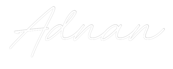 Individuelles Neon: Adnan